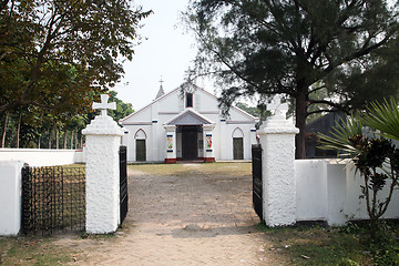 Image showing Catholic Church in Basanti, West Bengal, India