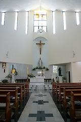 Image showing Altar in modern church