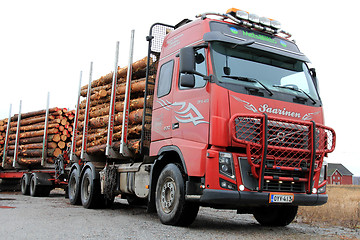 Image showing Volvo FH Timber Truck with Full Load