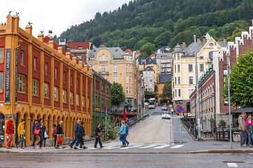Image showing Cityscape of Bergen, Norway