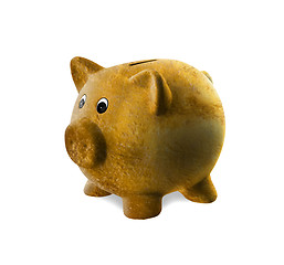 Image showing Unique pink ceramic piggy bank