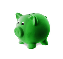 Image showing Unique pink ceramic piggy bank