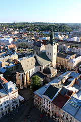 Image showing view to the house-tops of Lvov city