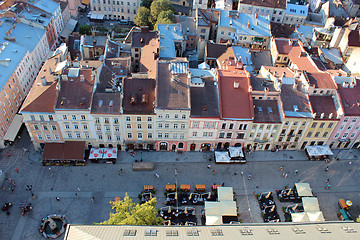 Image showing view to the house-tops of Lvov city