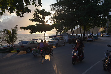 Image showing Patong - MAY 01: Thai womans riding on motorcycles 