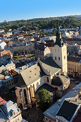 Image showing view to the house-tops of Lvov city