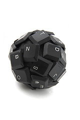 Image showing black keyboard sphere