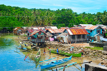 Image showing Philippines Fisherman village