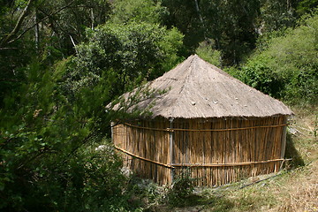 Image showing Tipi of straw