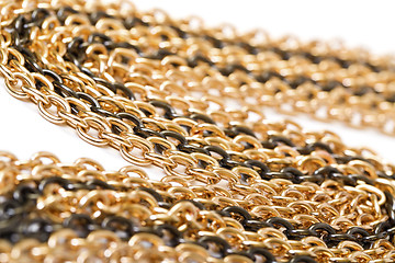 Image showing Golden and black chains