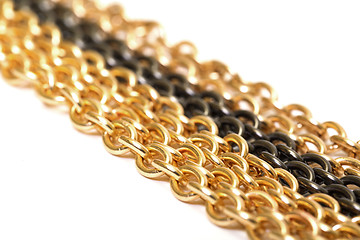 Image showing Golden and black chains