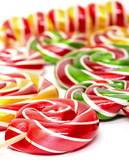 Image showing Multi-colored lollypop