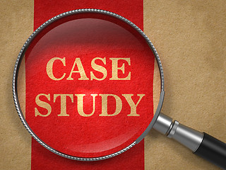 Image showing Case Study - Magnifying Glass Concept.