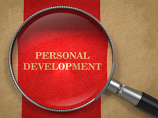 Image showing Personal Development - Magnifying Glass Concept.