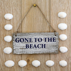 Image showing Gone to The Beach