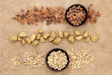 Image showing Gold Frankincense and Myrrh