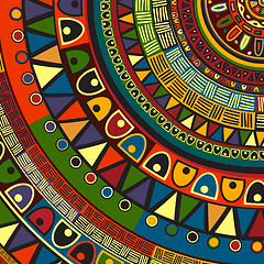 Image showing Colored tribal design