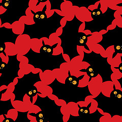 Image showing Halloween bats pattern