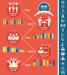 Image showing Social Media Infographic Template.