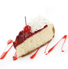 Image showing Strawberry Cheesecake Slice 