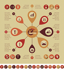 Image showing Travel Infographic Template.