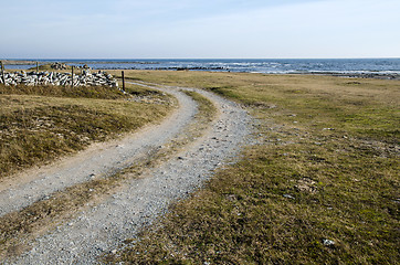 Image showing Dirt road curve