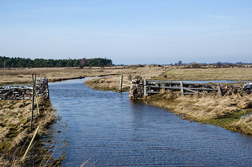 Image showing Flooded dirt road