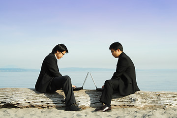 Image showing Working businessmen