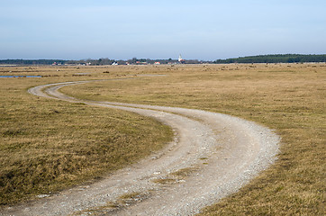 Image showing Winding dirt road