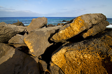 Image showing in spain  lanzarote  rock  and summer 