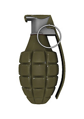Image showing  Pineapple Grenade on White