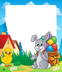 Image showing Frame with Easter bunny theme 8