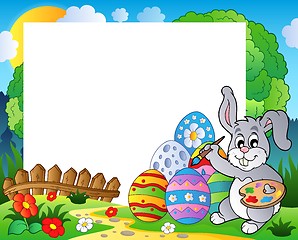 Image showing Frame with Easter bunny theme 6