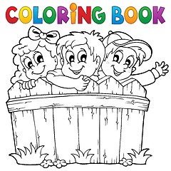 Image showing Coloring book children theme 1