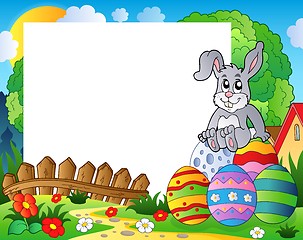Image showing Frame with Easter bunny theme 5