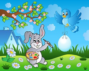 Image showing Easter bunny topic image 7