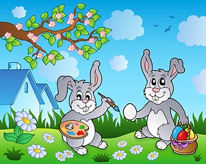 Image showing Easter bunny topic image 1