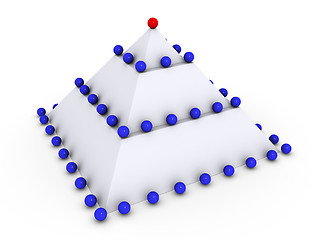 Image showing Pyramid with many spheres