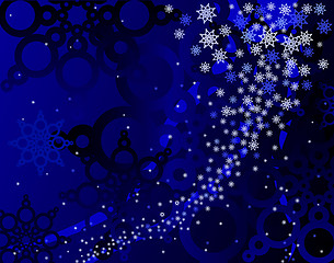 Image showing Blue blizzard