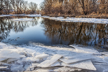 Image showing river in winter