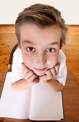 Image showing Quirky School boy