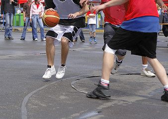 Image showing Streetball match