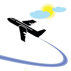 Image showing airplane in flight