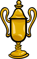 Image showing winner cup clip art cartoon illustration