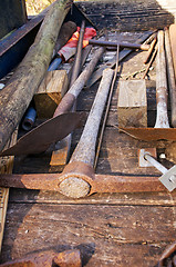 Image showing digging tools