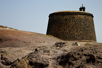 Image showing lanzarote and door  in teguise arrecife