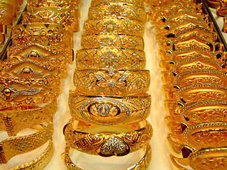 Image showing Golden bracelet