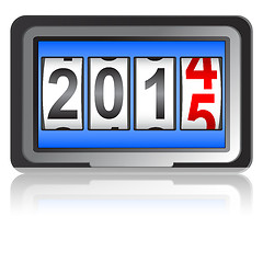 Image showing 2015 New Year counter, vector illustration.