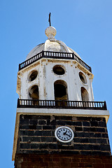 Image showing lanzarote  spain the old wall tower in teguise arrecife