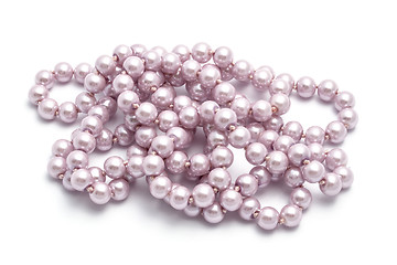 Image showing  pink string of beads 